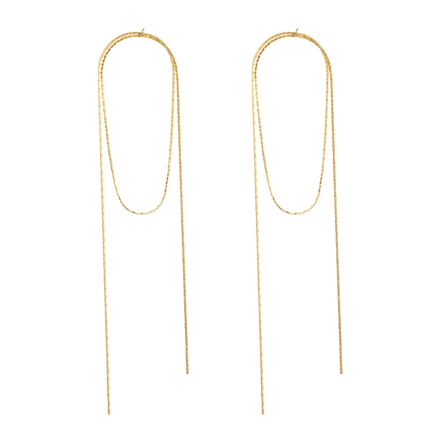 "Elly" Orecchini filo placcati in oro 18kt
