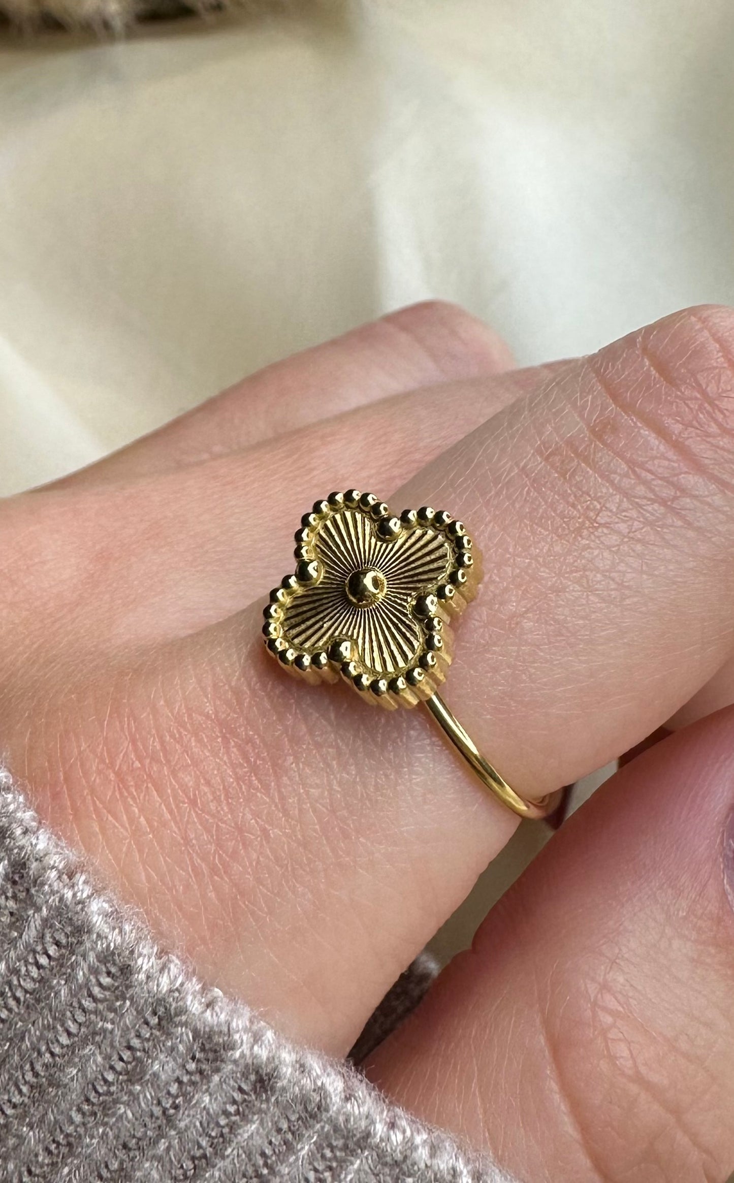 " BiBì" anello placcato in oro 18 kt