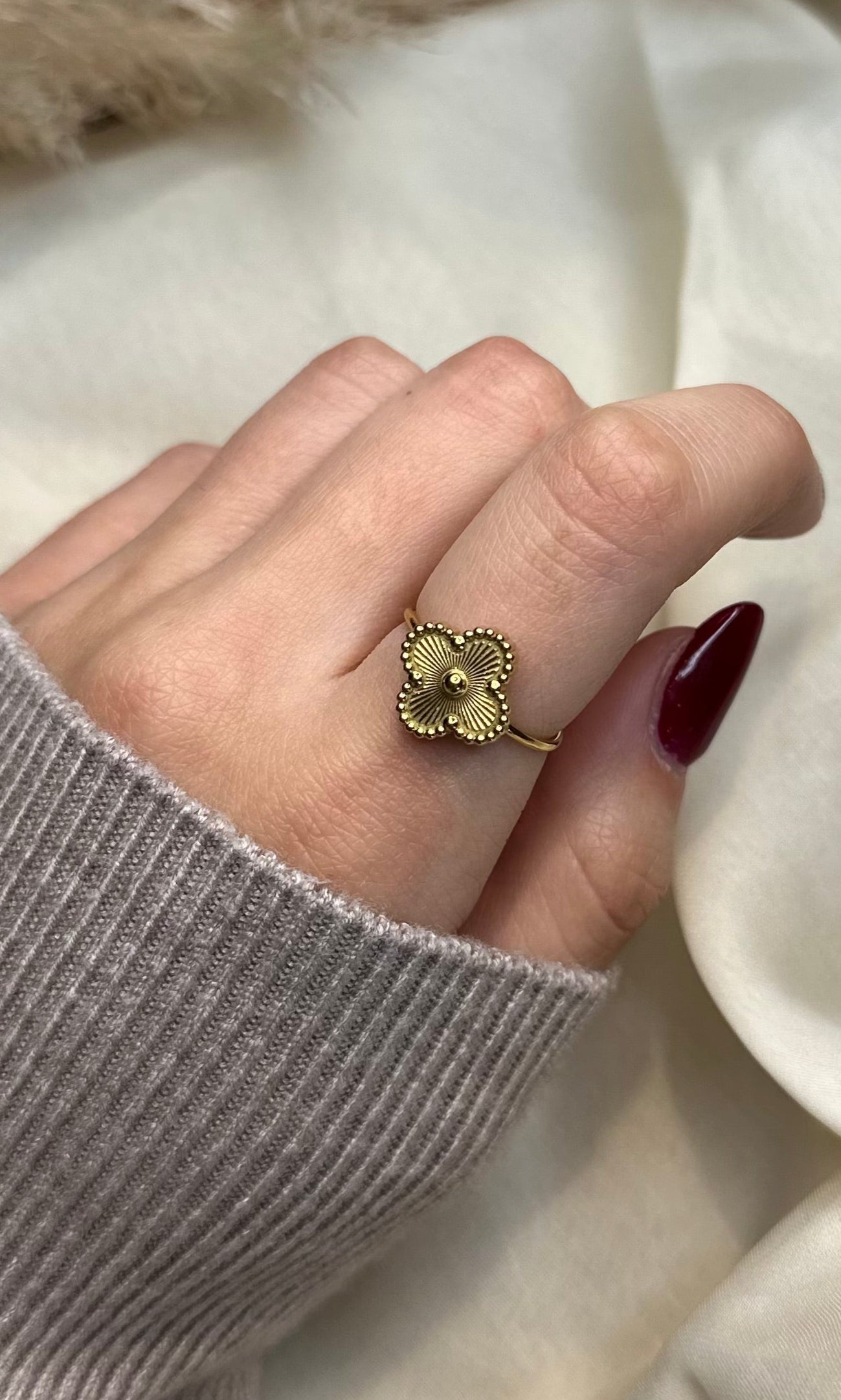 " BiBì" anello placcato in oro 18 kt